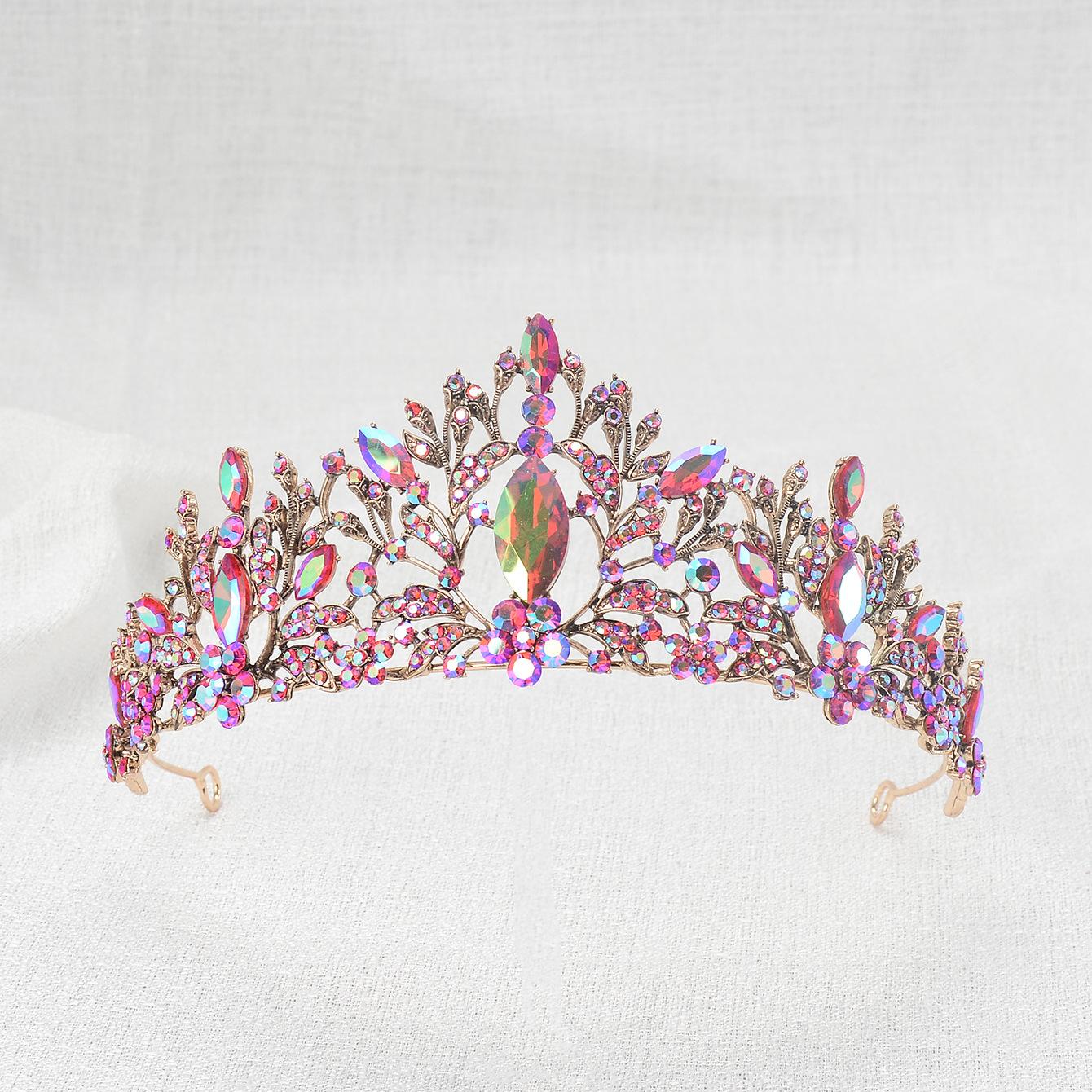 

Корейский ретро сплав горный хрусталь корона тиара невеста свадебное платье свадебные аксессуары декоративные украшения аксессуары для волос корона для волос