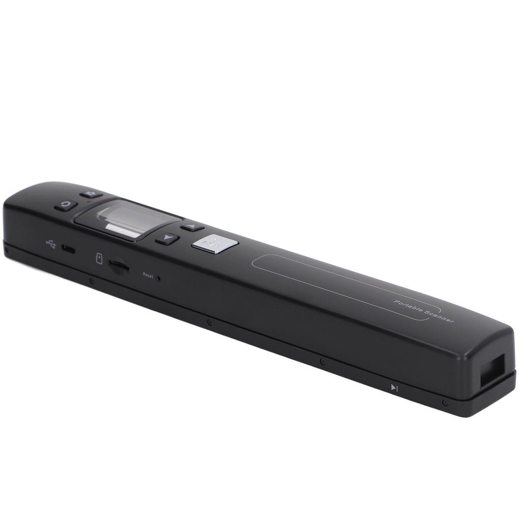 Portable Scanner Handheld HD Color Black Compact Mobile Document Scanner for Home Office