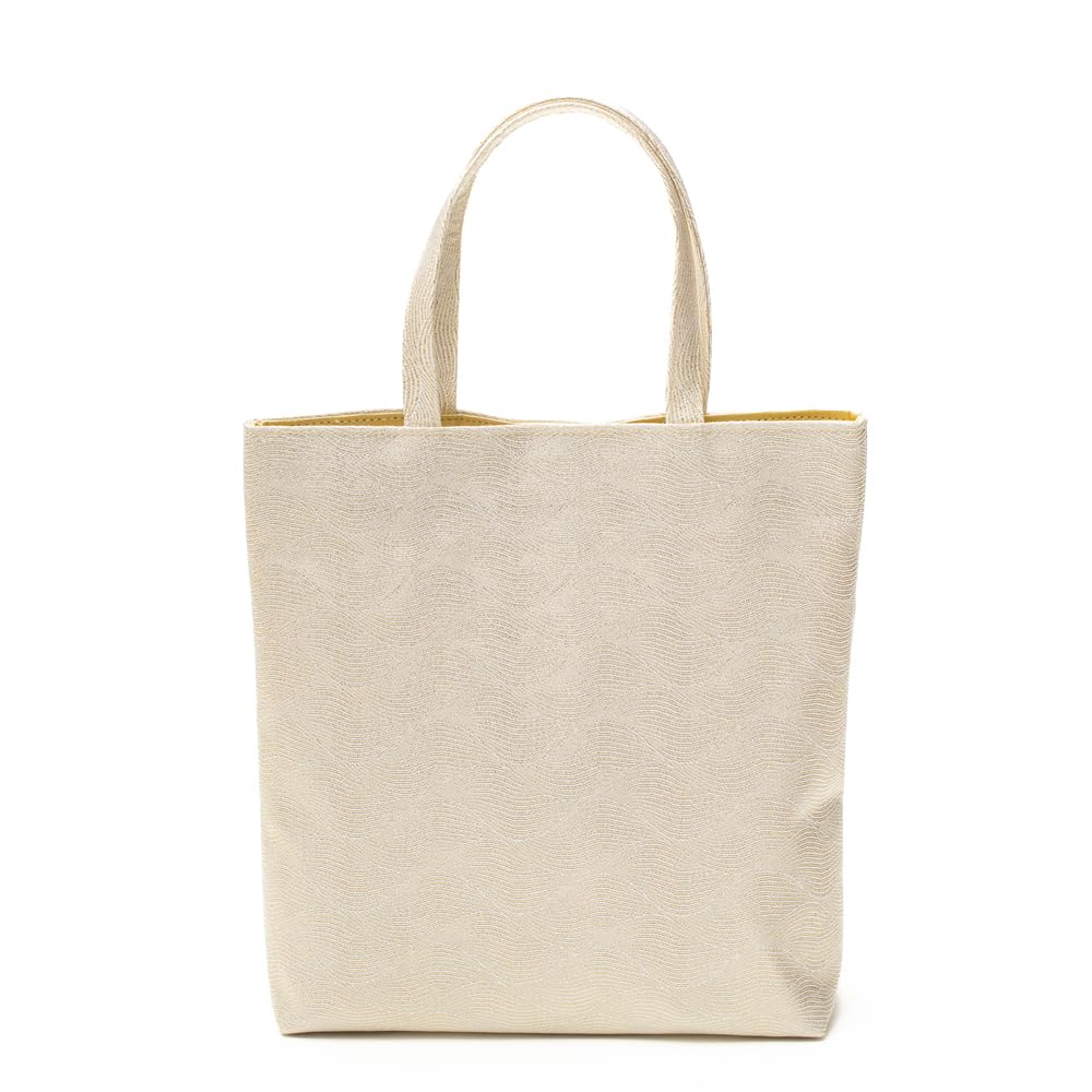 

[Sanbi] Japanese-style sub-bag, vertical type, No. 2260, wave pattern, with gusset, large size, for Shichi-Go-San, weddings, kimono, Japanese attire,