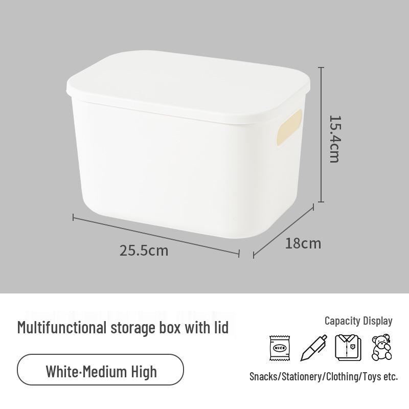 Stapelbarer Kunststoff-Aufbewahrungsbehälter für Haushalt, Wohnzimmer, Schlafzimmer, Studentenwohnheim - Spielzeug-Organizer