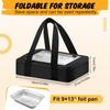 Insulated Food Carrier Leakproof Insulated Portable Food Transport Bag Casserole Warmer For Transport Meal Delivery Serving