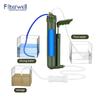 Filterwell Portable Hand Pump RO Water Filter Purifier Reverse Osmosis Outdoor Emergency Survival Kit for Hiking Camping Travel