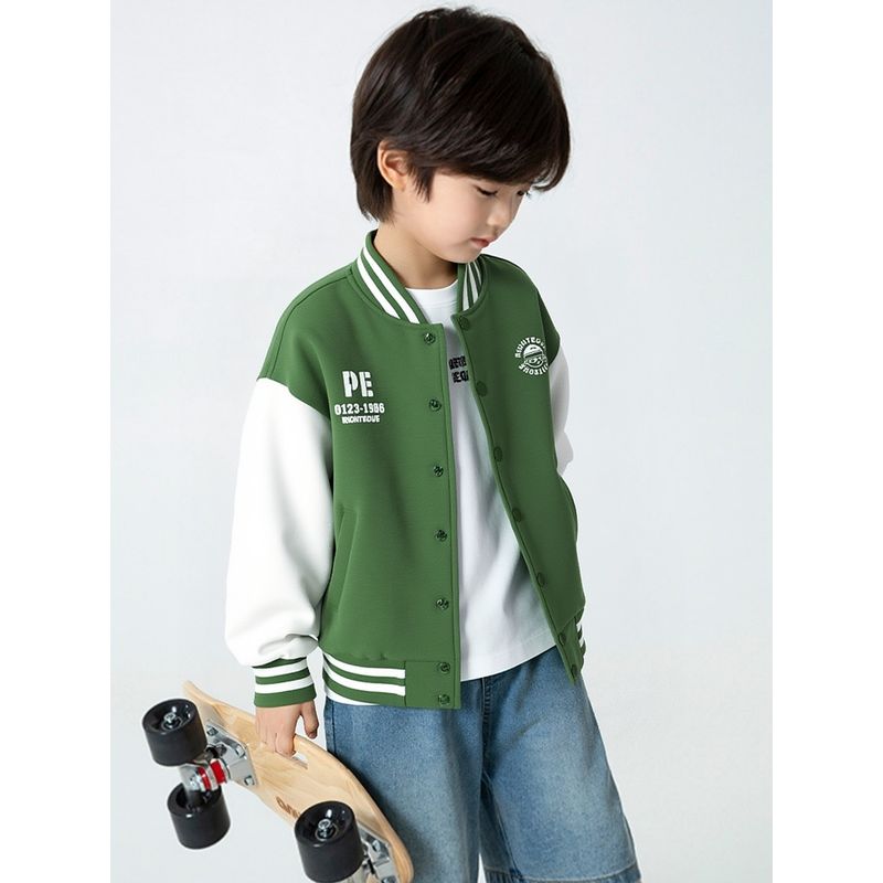Brand Foreign Trade Original Order Medium and Large Children's Fleece Sweatshirt Boys' Jacket Girls' Baseball Jacket 2026 Autumn and Winter New Style