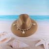 New Fashion Tassel Jazz Top Hat Women's Versatile Straw Hat Summer Big Brim Sun Hat Children's Sunscreen Beach Hat