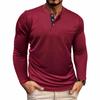 Men’s Long-Sleeved T-Shirt: Loose-Fit, Plain-Coloured, Pocket-Detail, Sports & Casual Top for Men
