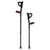 Forearm Crutches 10-Level Height Adjustable Walking Crutches 1 Pair 350LBS