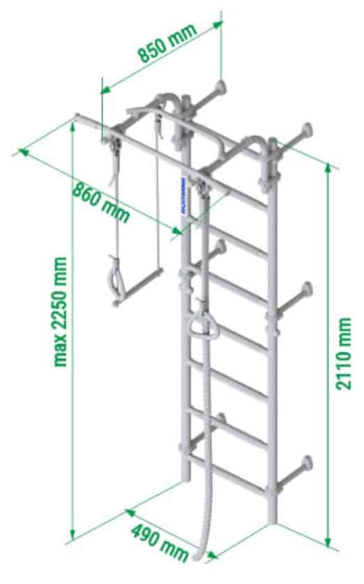 Comet Next 3 Gymnastic Ladder - Blue