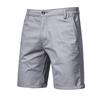 Stylish Shorts Mid Waist All-match Elastic Waist Men Slim Shorts  Casual Social Shorts Streetwear