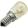 25W High-Heat 300°C Yellow Oven Light Bulb, Tungsten Filament, E14 Screw Base