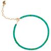 Green Beaded Bracelet Set with Adjustable Gold Chain – Dainty Stackable Boho Bracelets for Women, Fresh Minimalist Jewelry Gift