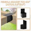 4x4 Pergola-Winkel für Holzpfosten(Tatsächlich 3,5" x 3,5"), Sparren Pfosten Winkel Wandhalterung Stützen Verbinder für Pergola Terrassengeländer Pavillons Balken, 4 Stück