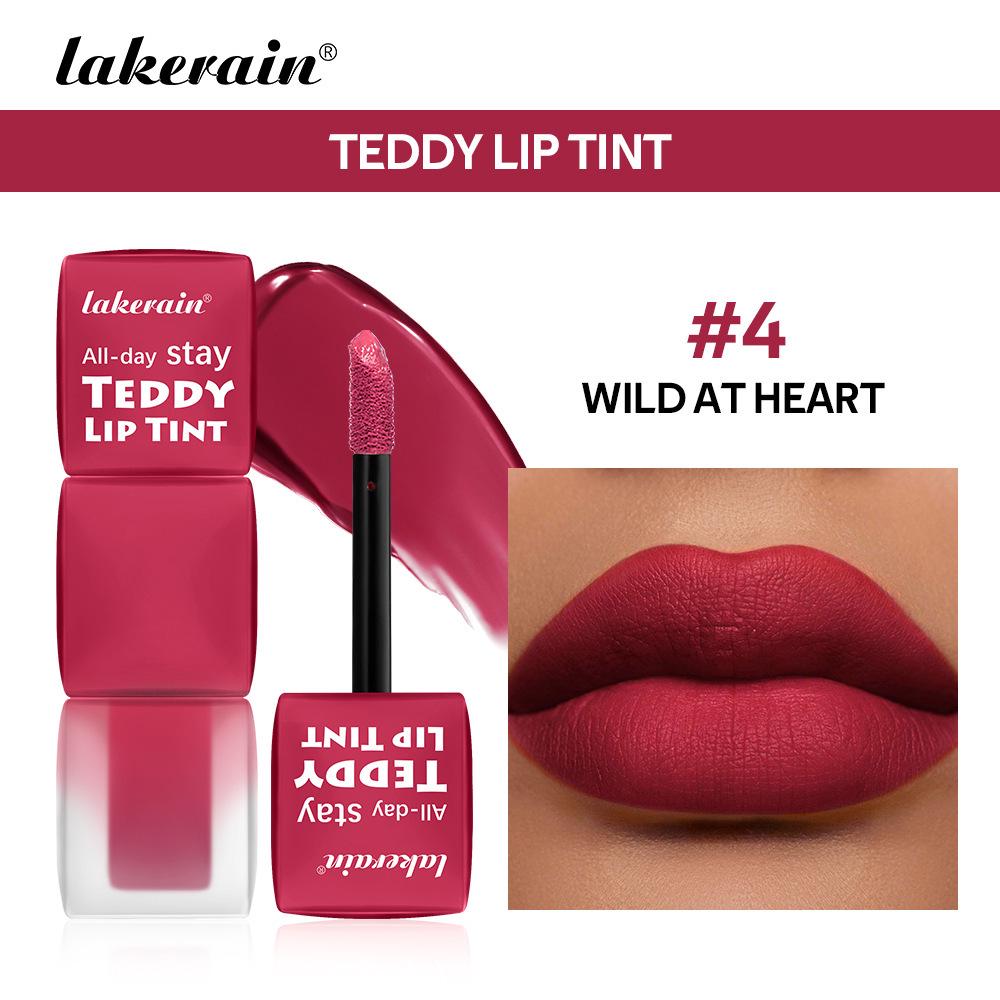 

Lakerain Long-Lasting Matte Teddy Lip Tint: Easy Application, Smudge Resistant.