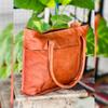 New 14" Women's Genuine Reliable Goat Leather Tote Shopping Top Choice Gift