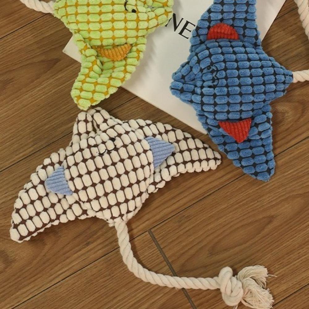 Washable Dog Plush Toy Bite Resistant Corduroy Dog Toy Dog Chew Toy Relieve Boredom