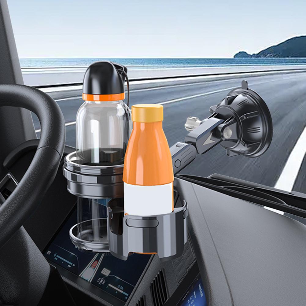 Car Suction Up Cup Holder Adjustable Non-Slip Vacuum Recessed Accessories Cup Drink Stand Suction Cup Car Support Folding X0D8