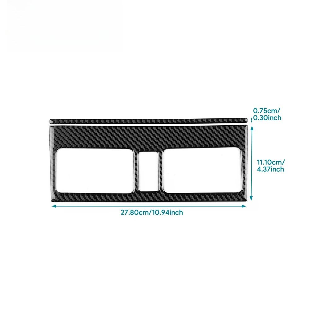 Real Carbon Fiber Sticker For Suzuki Swift ZC31S 2005-2010 LHD RHD Car Console Air Outlet CD Trim Interior Decoration Cover