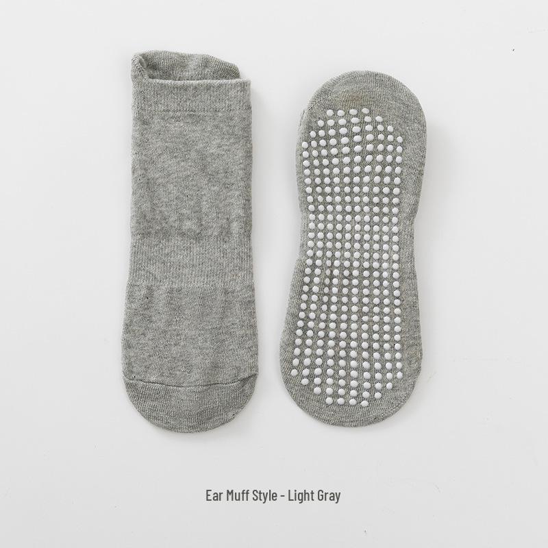 Non-Slip Yoga, Pilates, Aerobics, Dance, and Trampoline Socks for Men & Women, Adult Sports Socks M (Size 35-37)