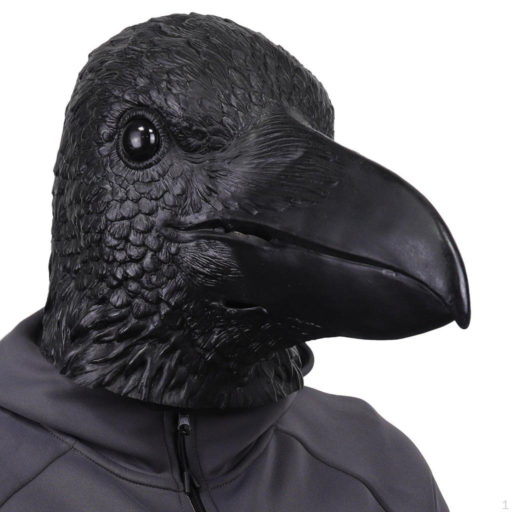 Halloween Raven Full Head for Performances Pretend Play Fancy Dress