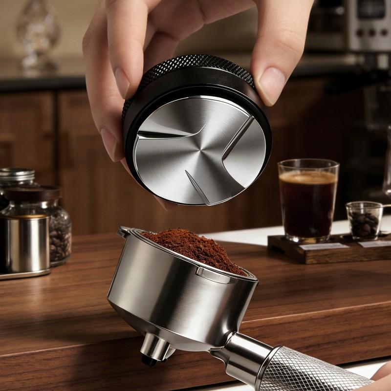 Professional Espresso Coffee Distributor Tamper Set 51mm 58mm Heavy Duty Stainless Steel Barista Home Use
