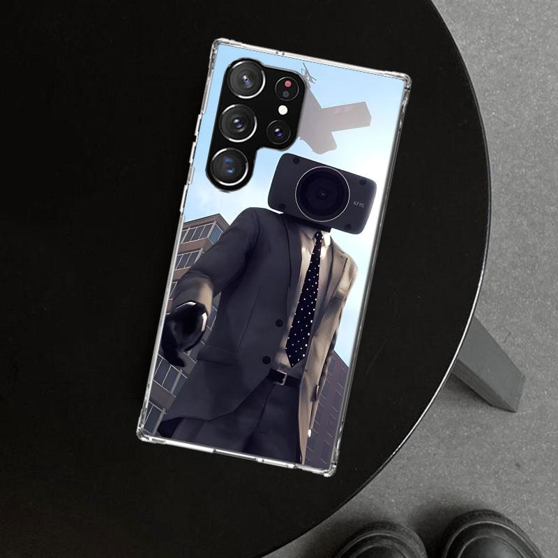 S-Skibidi Toilet Mobile Cell Phone Case Cover for Samsung Galaxy S26 S25 Edge S24 S23 Ultra S22 Plus S21 FE S20 + Art Customized