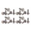 20Pcs Flanged Hex Bolts 304 Stainless Steel Flange Head Screws M6x20 Industrial Construction Fastener