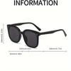 Fashionable Large Frame Men's and Women's Glasses - Suitable for Beach and Summer Fashion Trendy Glasses