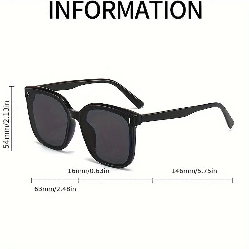 Fashionable Large Frame Men's and Women's Glasses - Suitable for Beach and Summer Fashion Trendy Glasses