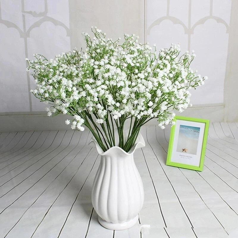 DIY Artificial Flower Branch Baby's Breath Flower Gypsophila Fake Silicone Plant for Wedding Home Hotel Party Decorations