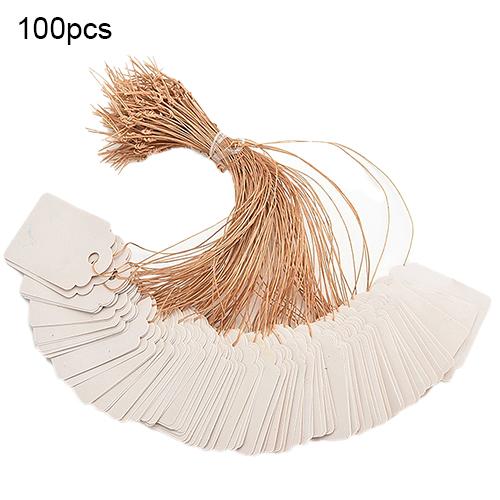 100 szt. Wodoodporne paski linii Etykiety ogrodnicze Znaki Roślinne przywieszki do zawieszania