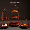 Multi-Layer Bamboo Handwoven Basket with Handle for Tea, Pastry, Fruit & Cake