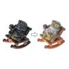 Resins Rocking Chair Frogs Teas Pet With Exquisites Craftsmanship Temperature Sensitive Color Changing For Home Decors