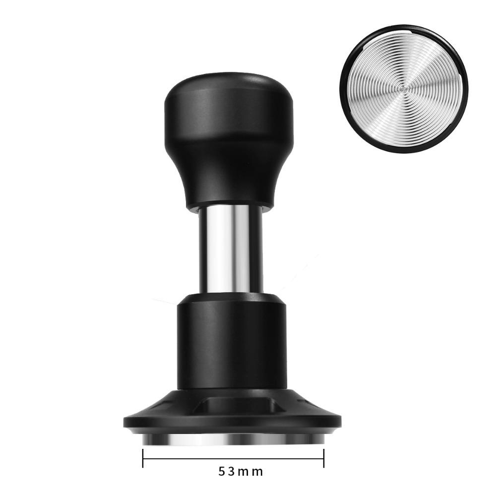 Constant Force Espresso Tamper 58.5mm 53mm 51mm Stainless Steel Spring Loaded Coffee Tamper Constant Pressure Ripple Base