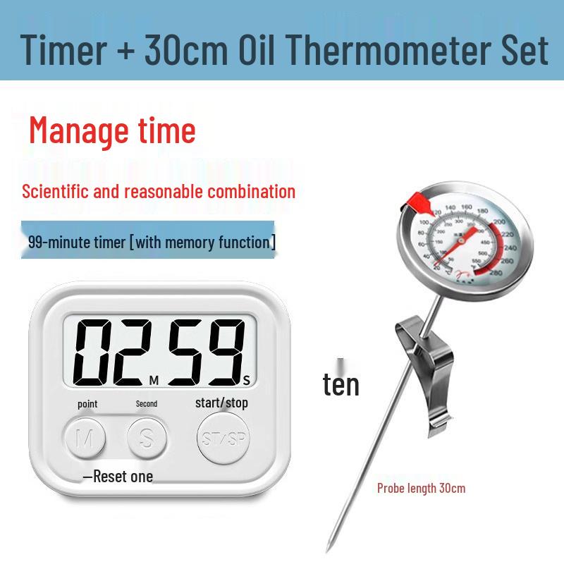 High Precision Deep Frying Oil Thermometer for Baking and Cooking