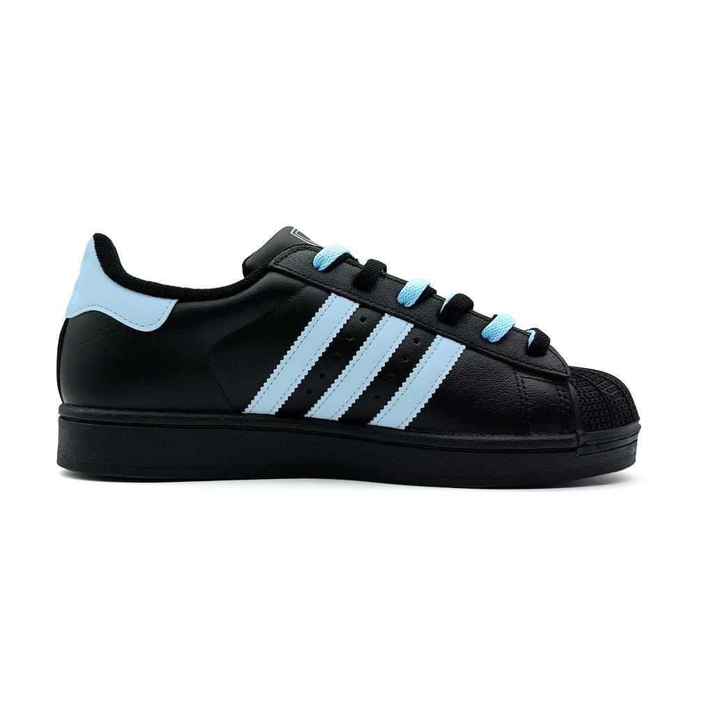 adidas Originals Superstar 2 Low Top Skateboard Shoes Women's Black Blue JI0079( Team927-)