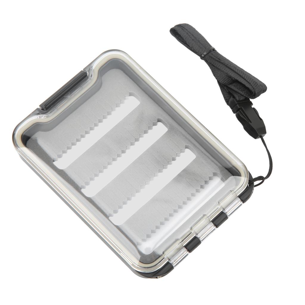 Slim Fly Fishing Box Sponge Insert Waterproof Fly Fishing Hook Box Lightweight Large Capacity with