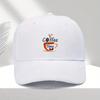 Coffee Time Cup And Beans Print Polyester Trucker Hat Adjustable For Unisex And Women Casual Cap