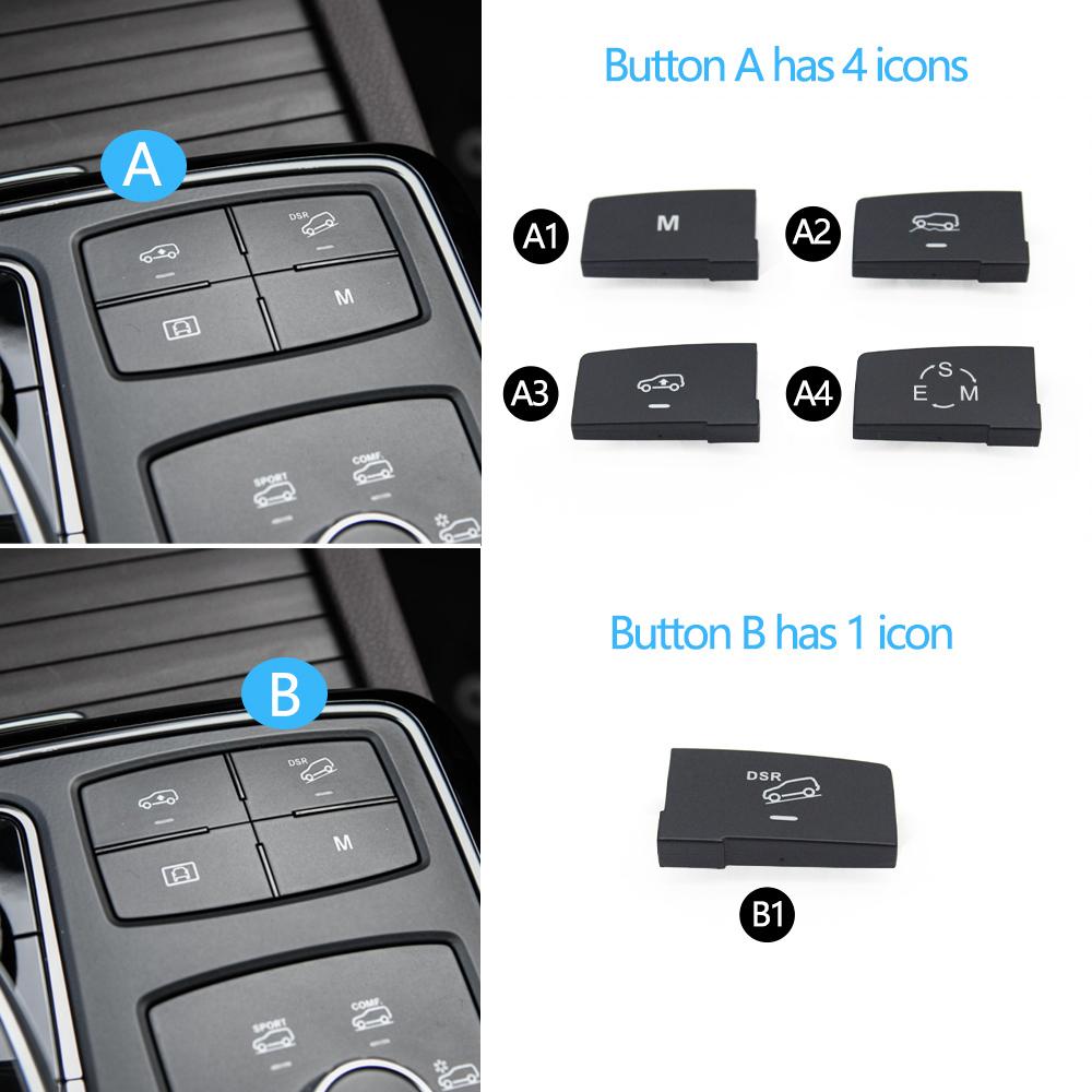 Car Suspension Height DSR Adjuster Downhill Auxiliary Switch Multi-Function Button For Mercedes BENZ ML GL GLS GLE W166