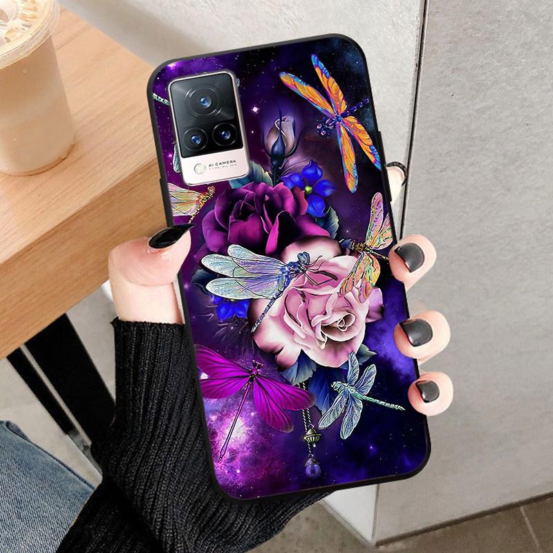 For Vivo V21 5G Case V2050 Silicone Soft Protective TPU Funda Cases for Vivo V21 4G Back Cover Bumper for VivoV21 V 21 5G V21E