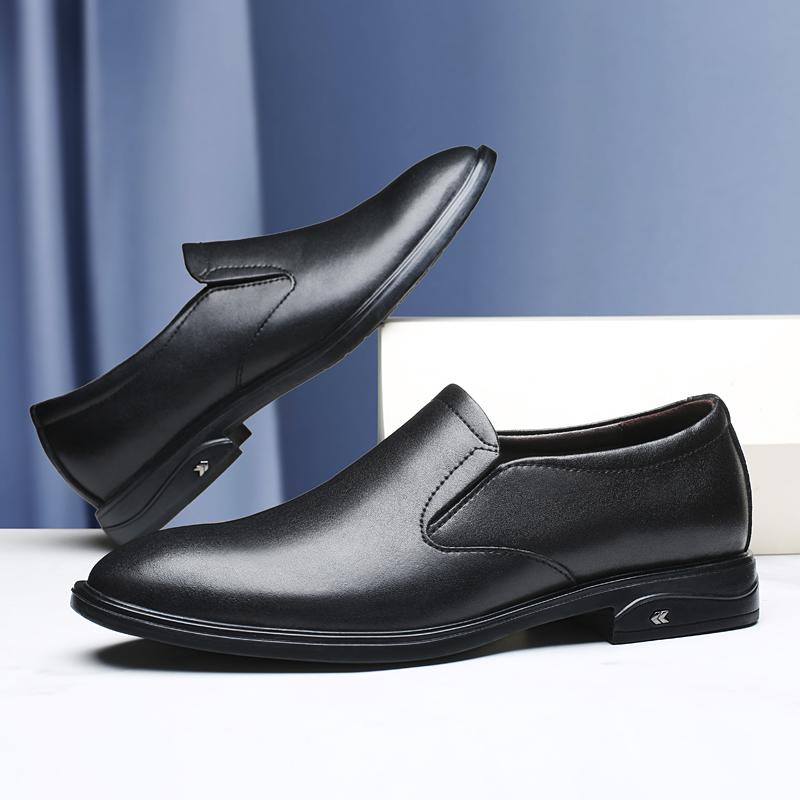 Fashion Fashion Casual Leather Shoes Business Formal Dress Shoes Lace Up Men's Loafers Genuine Leather Male Driving Footwear Moccasins