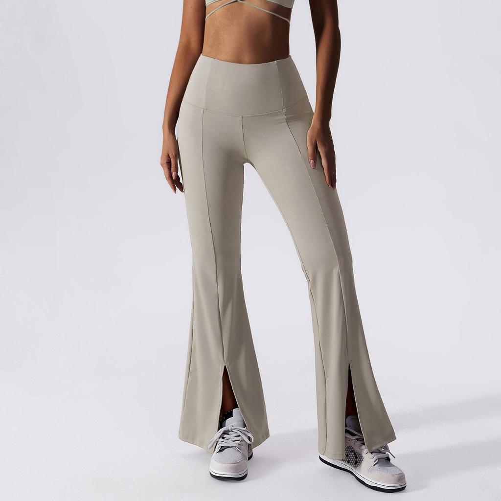 Cross-Border Sexy Deep V Yoga Top & High Waist Flare Pants Set for Women
