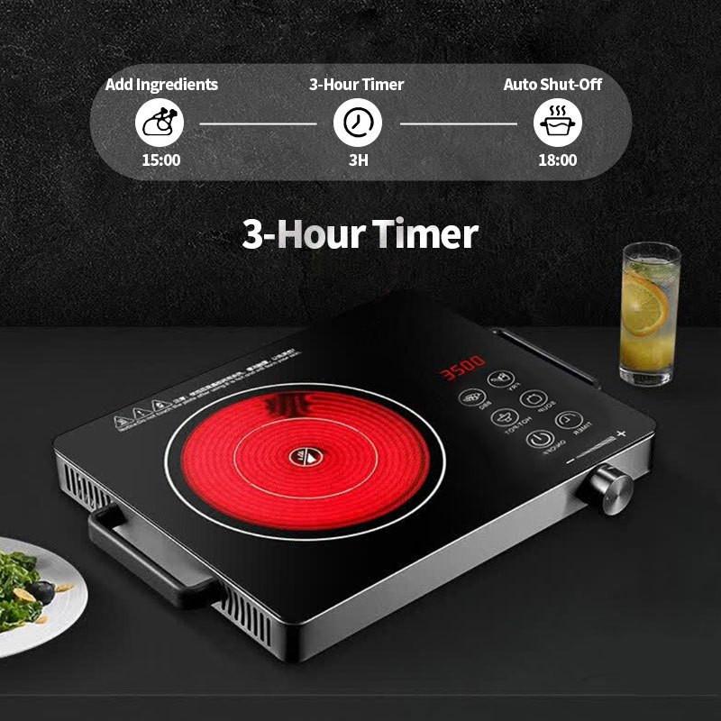 3500W Household Portable Infrared Electric Infrared Cooker Stove Smart Fire Boiler High Power Electric Ceramic Stove