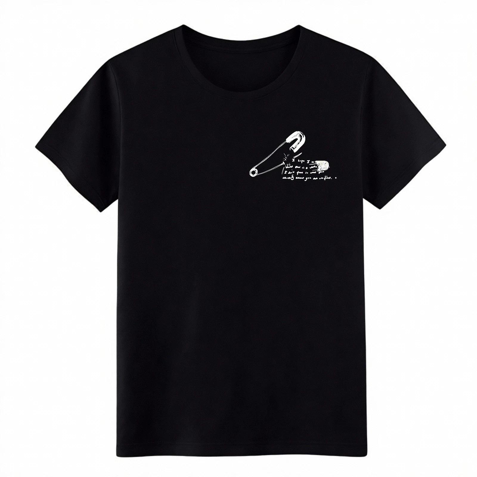

Punk Safety Pin T-Shirt, Unisex Cotton Graphic Tee, Multi-Color, Free Shipping XL