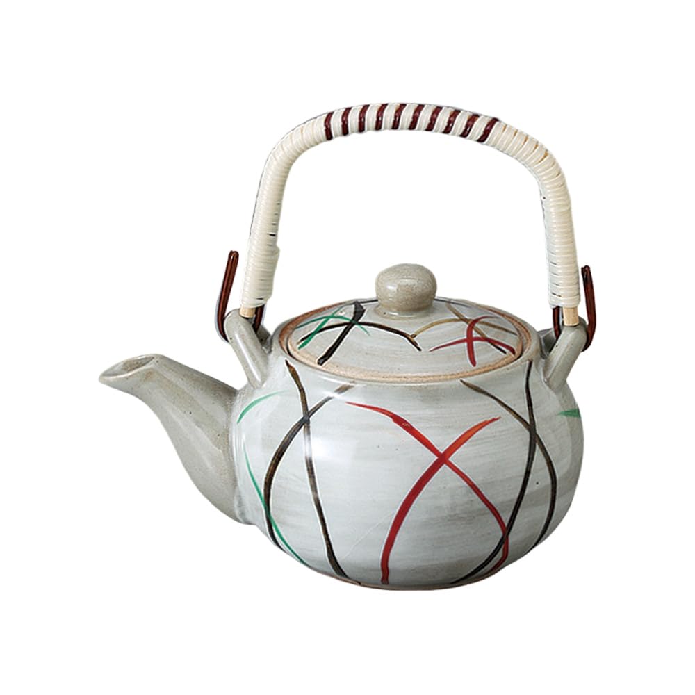 

Earthenware x 9 Foot Ceramic Mino Made in Stylish Ale-net Teapot, Teapot, 10.1 cm, 360cc, 1.8, Teapot, Ware, Japan,