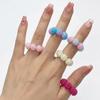 5 PCS/Set Spiky Bead Stress Relief Finger Rings Adjustable Fidget Finger Massager  Meditation