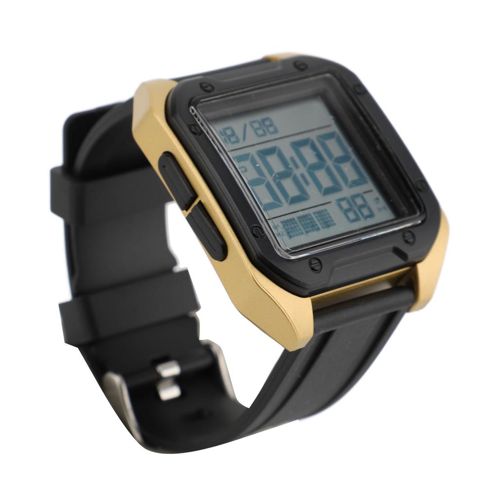 Digitale Sportuhr für Herren Damen EL-Hintergrundbeleuchtung Stoppuhr Countdown Woche Wecker TPU-Armband Doppelzeit Wasserdichte Uhr