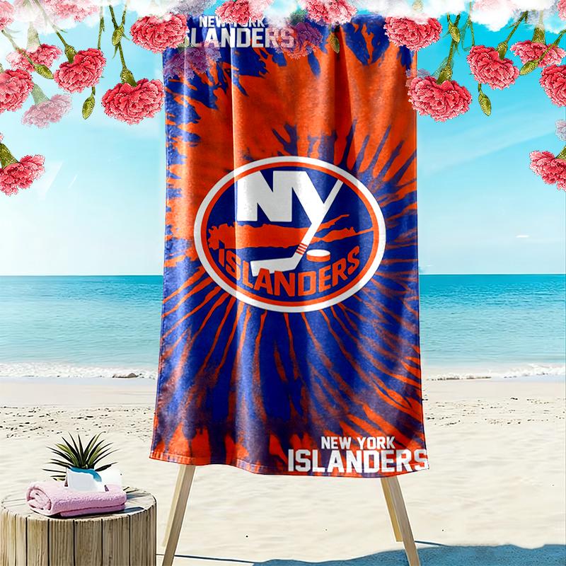 Islanders Pride print Quick Dry Beach Towel Microfiber Absorbent Portable Travel Swimming Towel