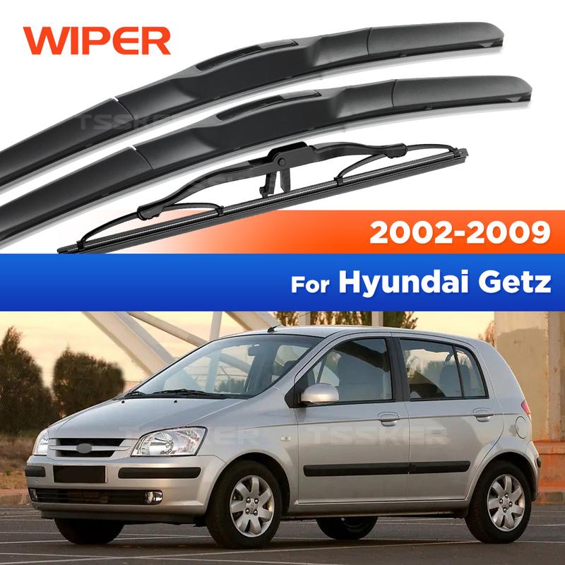Front & Rear Wiper For Hyundai Getz 2002-2009 2003 2004 2005 2006 Wiper Blades Windshield Windscreen Window Brushes 22"+14"+14"