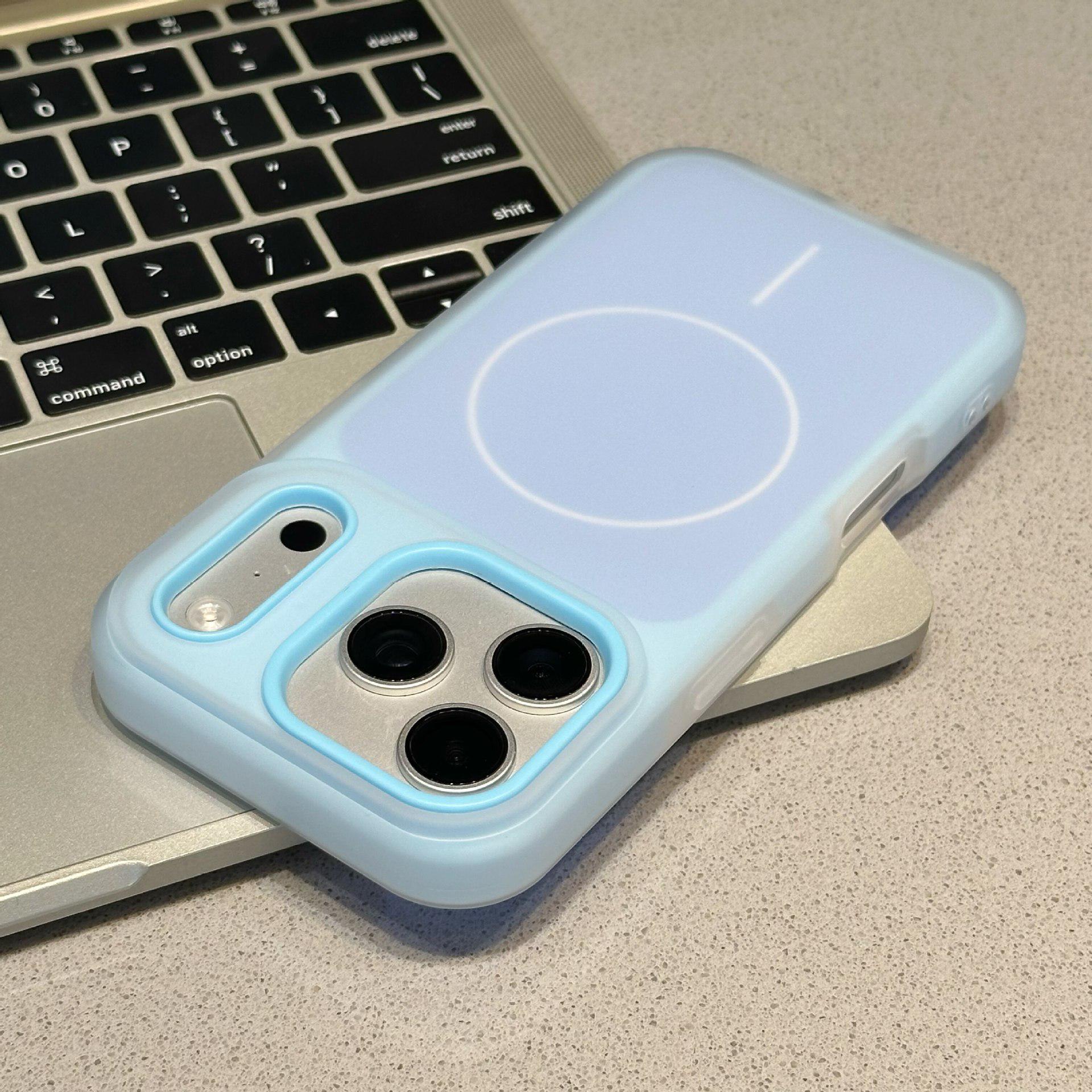 

Magnetic Jelly Matte 2-in-1 Case for iPhone 17 Pro Max - Skin-Feel Protective Cover for iPhone 16 & 15 iPhone 17 Pro Max