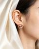 3 Colors Double Layer Heart Crystal Stud Earrings Not Allergic, Exquisite Gifts, Affordable Luxury Goods jewelry Ladies, Everyday Wear