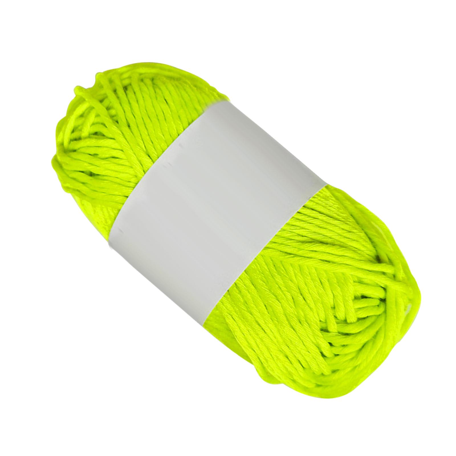 Knitting Yarn, Soft Knitting Crochet Thread Yarn DIY Sewing, Luminous Fine Yarn for Crocheting & Knitting Craft жёлтый